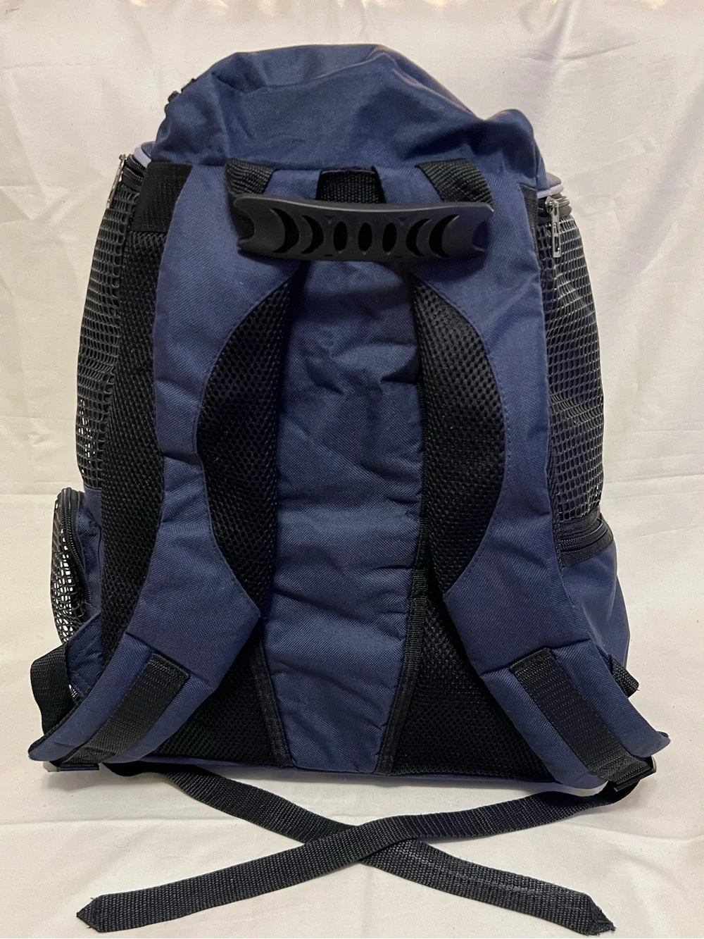 Russell Athletic Navy and White Backpack with Front Mesh Pocket